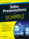 Cover image for Sales Presentations for Dummies